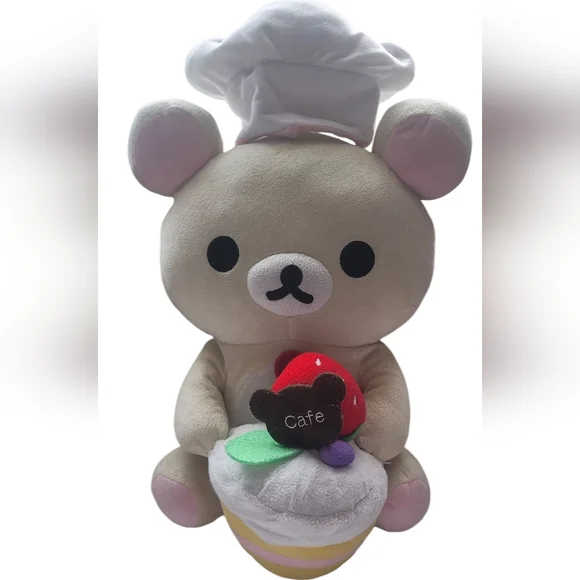 Large Korilakkuma Cafe Collection WaiterPlush - Picture 1 of 11